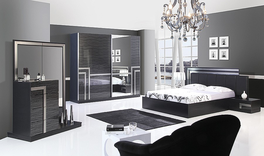 Black And Silver Bedroom Set 13 Desktop Background